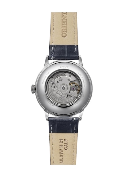 Orient Ra-ac0031s30b Otomatik Deri Siyah Beyaz Kadran 41 Mm Erkek Kol Saati Gri