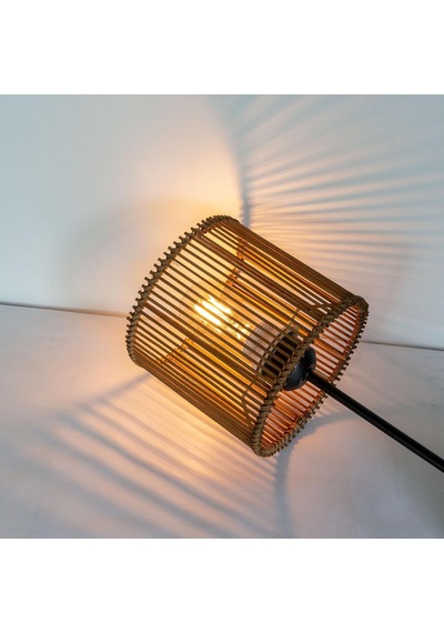 Tr Yuvarlak Rattan Abajur Boho, Masa Lambası, Asma Ve Ayaklı Lamba İçin Abajur, Tüm İç Mekanlar, Çap 16 Cm 1, Kah Genel
