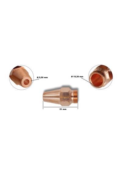 Yıldız 45706 2-100 Mm Bozma Şalamo Dış Lülesi