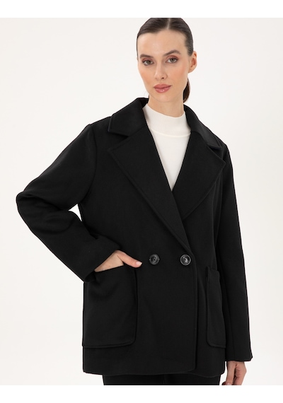 Pierre Cardin Kadın Siyah Kaban 50296074-vr046 Siyah