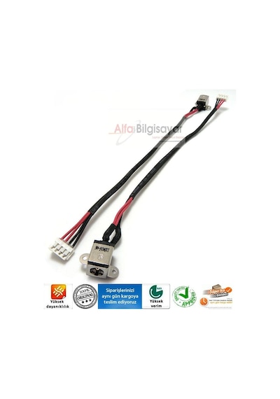 Alfabilgisayar Asus Uyumlu N55Sl-S1011V, N55Sl-Ds71 Power Dc Jack Soket Laptop Adaptor