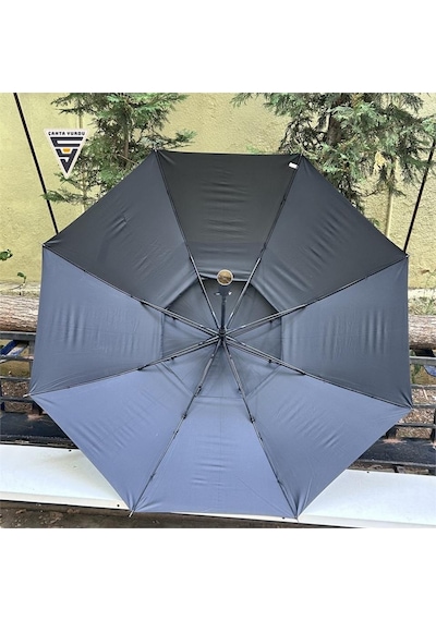 Snotline Marlux Çift Katmanlı 140 Cm Fiber Vale Şemsiye Siyah