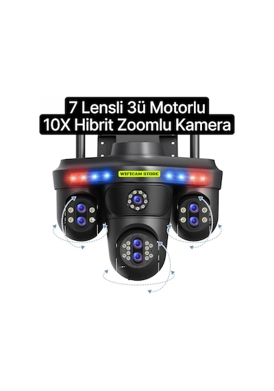 7 Lens 4 Görüntü 10x Hibrit Zoom Ptz Güvenlik Kamerası-135889