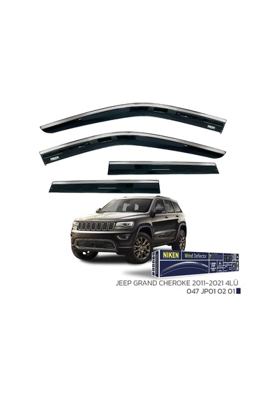 Jeep Grand Cheroke 2011-2021 - Kromlu Cam Rüzgarlığı 4lü Parça