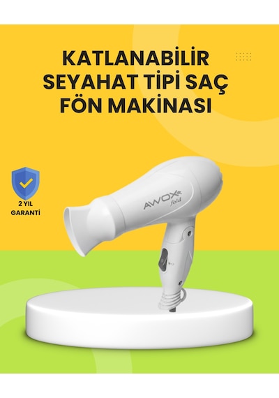 Katlanır Gövdeli Saç Kurutma Makinesi Ev Ve Valiz Kullanımı