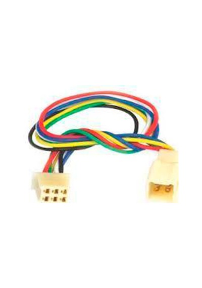 6 Pin Fka6 15Cm Dişi Erkek Kablolu Teyp Soketi
