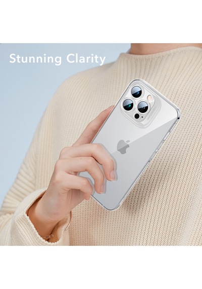 Esr Ice Shield Tempered-glass Case For Apple Uyumlu iPhone 14 Pro - Clear-şeffaf Çok Renkli