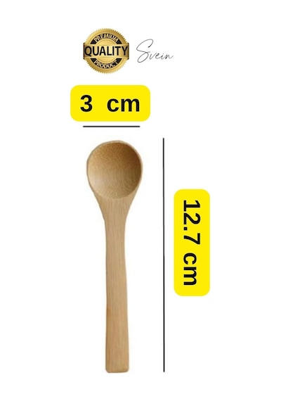 6'lı Mini Bambu Mama Ve Baharat Kaşığı Seti Ahşap Çevre Dostu Mutfakta Reçel Bal Dondurma Çorba Çok Renkli