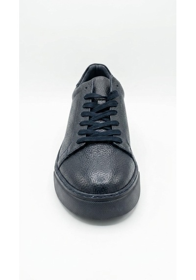 Lacivert Hakiki Deri Sneaker Ayakkabı 632.2501