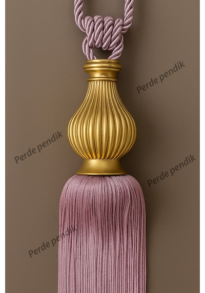 Modern Fon Perde Toplama Aparatı Pudra Kornişe Takmalı Tavan Braçolu, Perde Aksesuarı 1 Adet Gold Kuka - Pudra Modern Fon Perde Toplama Aparatı Pudra Kornişe Takmalı Tavan Braçolu, Perde Aksesuarı 1 Adet Gold Kuka - Pudra