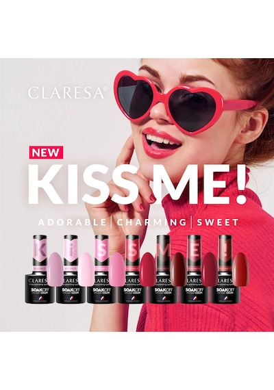 Claresa Kalıcı Oje Kiss Me 2 Simli Açık Pembe 5g
