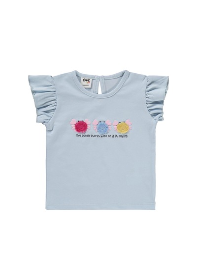 Civil Baby Renkli Nakışlar 6-18 Ay Takım - Mavi