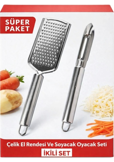 Çelik El Rendesi Ve Soyacak Oyacak Seti-süper Paket Ikili Set Beyaz Diğer