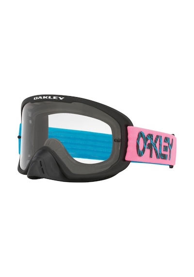 Oakley O-frame 2.0 Pro Mx 711561 Stroke Blue Pink Clear Motocross Goggle Çok Renkli