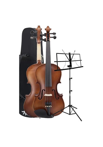 Midex LMA-644-NTYS Profesyonel Keman 4/4 Tam Boy (Nota Sehpası Yastık Tuner Yedek Tel Çanta Yay Reçine Metod)