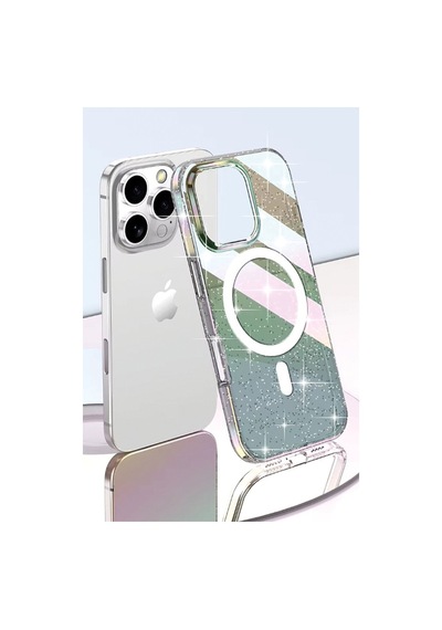 Apple iPhone  Uyumlu  14 Pro Max Simli Magsafe Kapak - Şeffaf