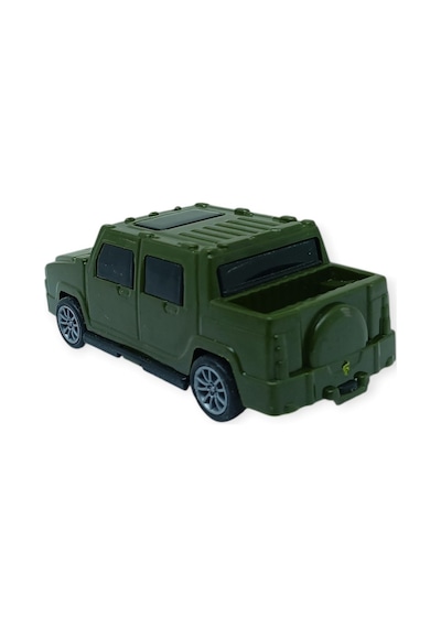 Çek Bırak Arabalar 10 Cm - Yeşil Çift Kabin Pick-up Yeşil