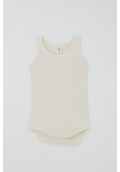 Breeze Erkek Çocuk Çıtçıtlı Atlet Zıbın Body Basic 1-3 Yaş , Ekru
