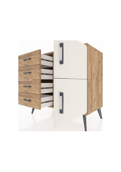 Hyperion Şifonyer Tek Raflı 4 Çekmeceli 2 Kapaklı 88x44x80 Çam-aytaşı/çam Aytaşı/çam Hyperion Şifonyer Tek Raflı 4 Çekmeceli 2 Kapaklı 88x44x80 Çam-aytaşı/çam Aytaşı/çam