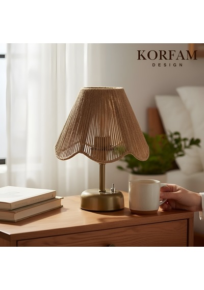 Rosalinda Modeli - Kahverengi Çiçek Şeklinde Kablosuz Pilli Masa & Gece Lambası Çok Renkli