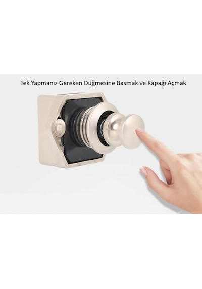 Karavan Ve Tekneler İçin Basmalı Çekmece Dolap Kilidi Saten Saten