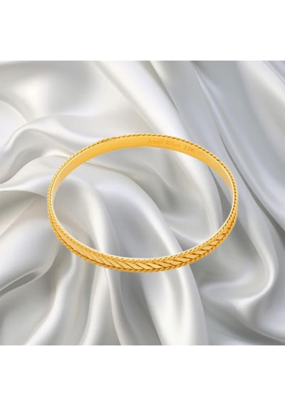 Leva Gold 22 Ayar Aynalı Çapraz Kibrit Çöpü Bilezik 15 Gr