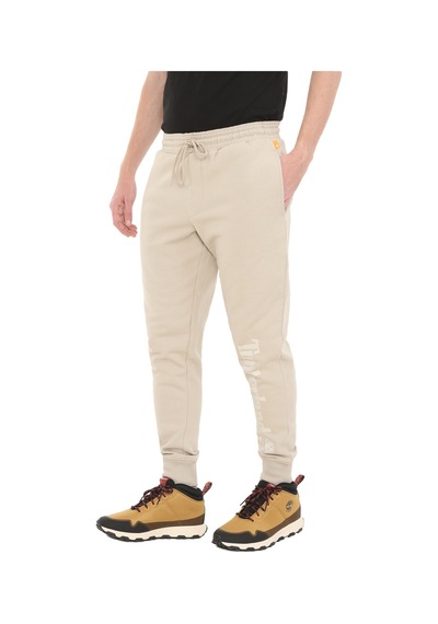 B0a2bvfcy21-r Timberland Linear Logo Sweatpant Bb Regular Erkek Eşofman Altı Krem