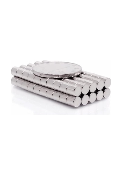 50 Adet 5x5 Mm Yuvarlak Güçlü Neodyum Mıknatıs Çap 5 Mm Kalınlık 5 Mm