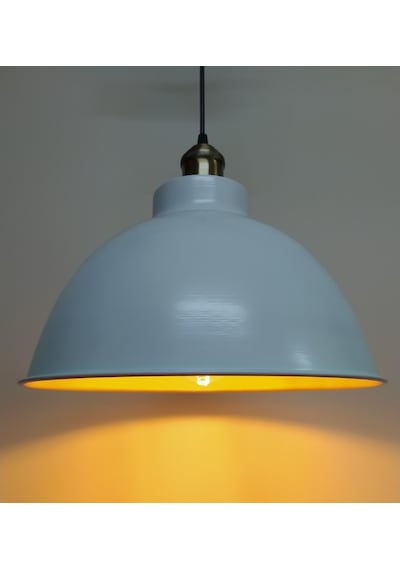 Mylights Beyaz Içi Altın Metal Sarkıt Avize Rustik Tekli (549237395)