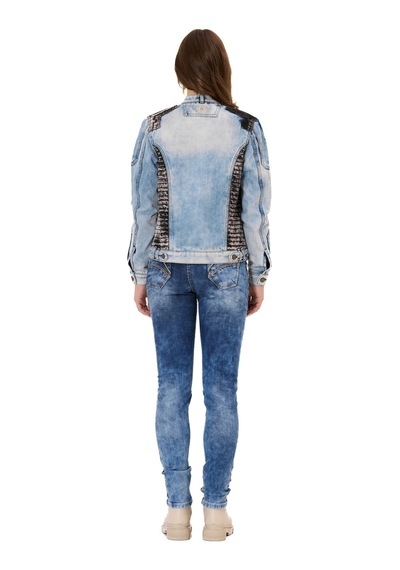 Wj233 Kadın Kot Ceket Modern Kesim & Şık Detaylarla Trend Görünüm Iceblue
