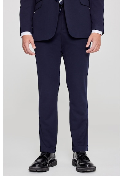 AC&Co / Altınyıldız Classics Erkek Lacı Slim Fit Dar Kesim Mono Yaka Beli Bağlamalı Kapak Cepli Esnek Takım Elbise Lacı