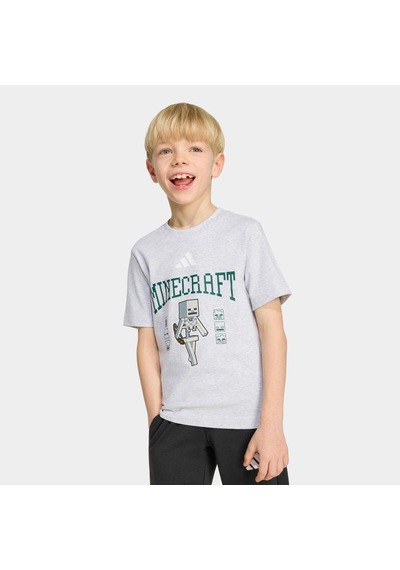 Adidas Minecraft Çocuk Gri Tişört Ks9033