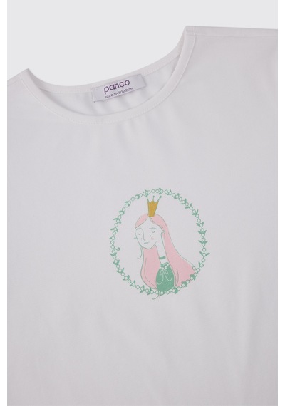 Panço Kız Çocuk Şort Tişört 2'li Vişne Alt Üst Takım 2611gk17008 Pembe