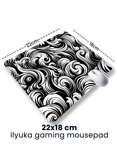 Black And White Abstract Patterns 22x18cm Mp362218 Mini Mousepad