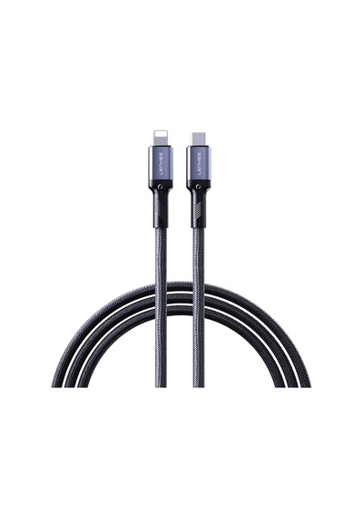 Lenyes Lc509 Type-c To Lightning Pd 30w Örgü Tasarımlı Hızlı Şarj Özellikli Şarj Kablosu 1m Siyah Siyah