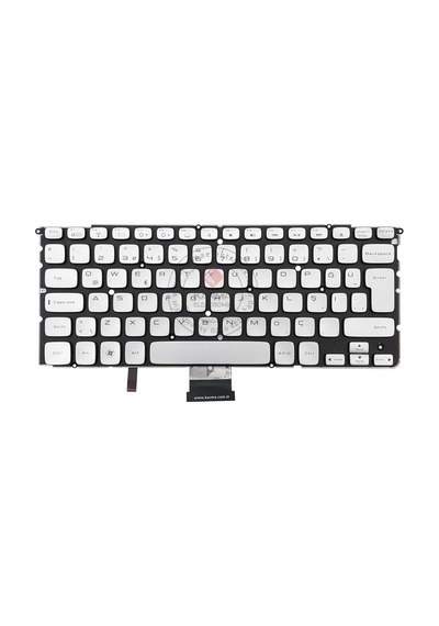 Dell Studio Xps 14z, L412z, 15z, L511z, L512z, 15z-9751, P12f, P12f001, Mp-10k8 Notebook Klavye Gri Tr - Işıklı