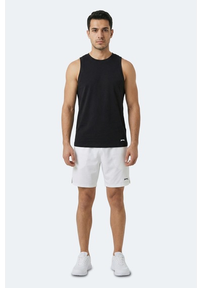 Slazenger Kulap Erkek Kolsuz Siyah Tişört Siyah