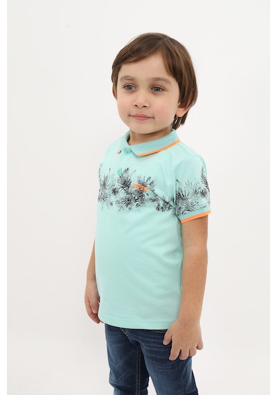 Toontoy Kids Toontoy Erkek Çocuk Baskılı Tişört Mint Yeşili