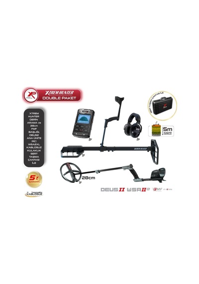 Xtrem Hunter Dedektör-28fmf Başlık Deus 2 Ana Kontrol Ünitesi Wsa2xl Kulaklık Double Paket