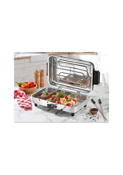 Taner Standart Boy Elektrikli Izgara Mangal Barbekü 31 x 21 CM - 950 W Tnrz1700