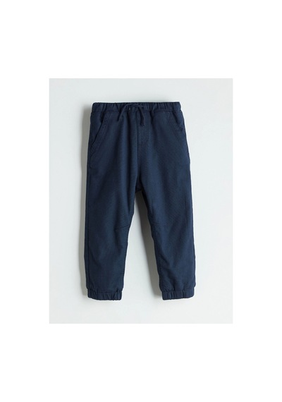 LC Waikiki Lcw Kids Beli Lastikli Armürlü Erkek Çocuk Jogger Pantolon Dark Navy