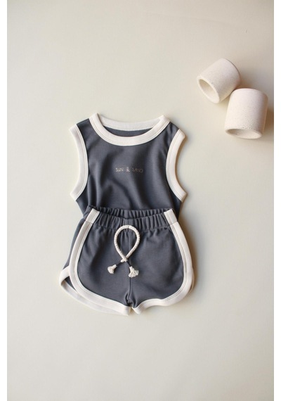 Ohlalakoala Antrasit Unisex Atlet Şort Takım Gri