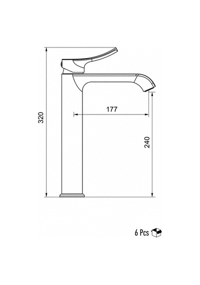 Valtemo Valero Çanak Tipi Lavabo Bataryası Mat Altın Vm-1214