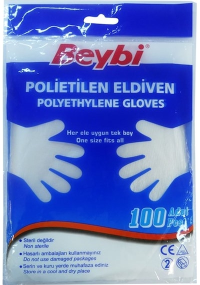 Beybi Polietilen Eldiven 100'lü