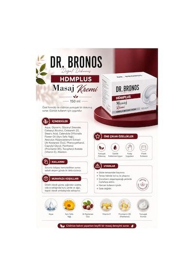 Dr. Bronos Hmdplus Masaj Kremi 150 ML