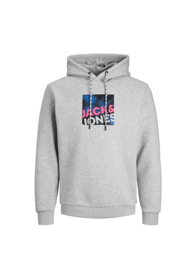 Jack & Jones Jack&jones Jcologan Sweat Hood Aw23 A.gri 001