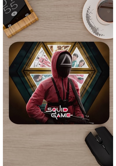 Squid Game V1 22x18 Gaming Kauçuk Kaymaz Taban Mouse Pad Fare Altlığı
