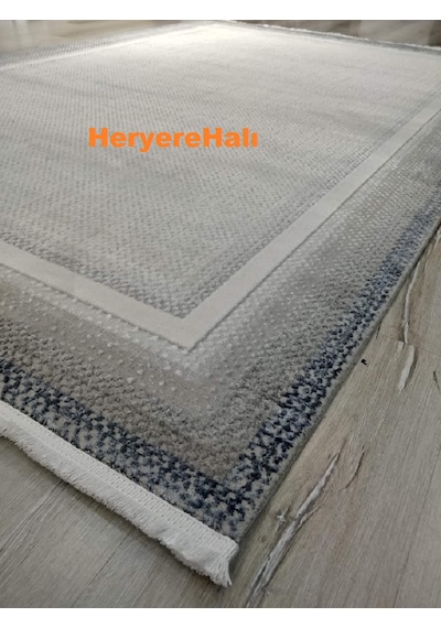 Yamalıhome Quka Halı Bodrum 7008lacivert Gri %100 Akrilik 160x230