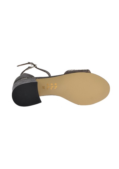 Kiko Kids Heidi Vakko Günlük Kız Çocuk 3 Cm Topuk Sandalet Ayakkabı Platin Platin