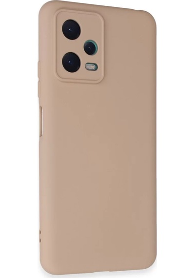 Newface Xiaomi Redmi Note 12 5g Kılıf Nano İçi Kadife Silikon - Pudra